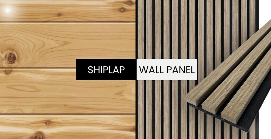 What is the difference between wall paneling and shiplap?