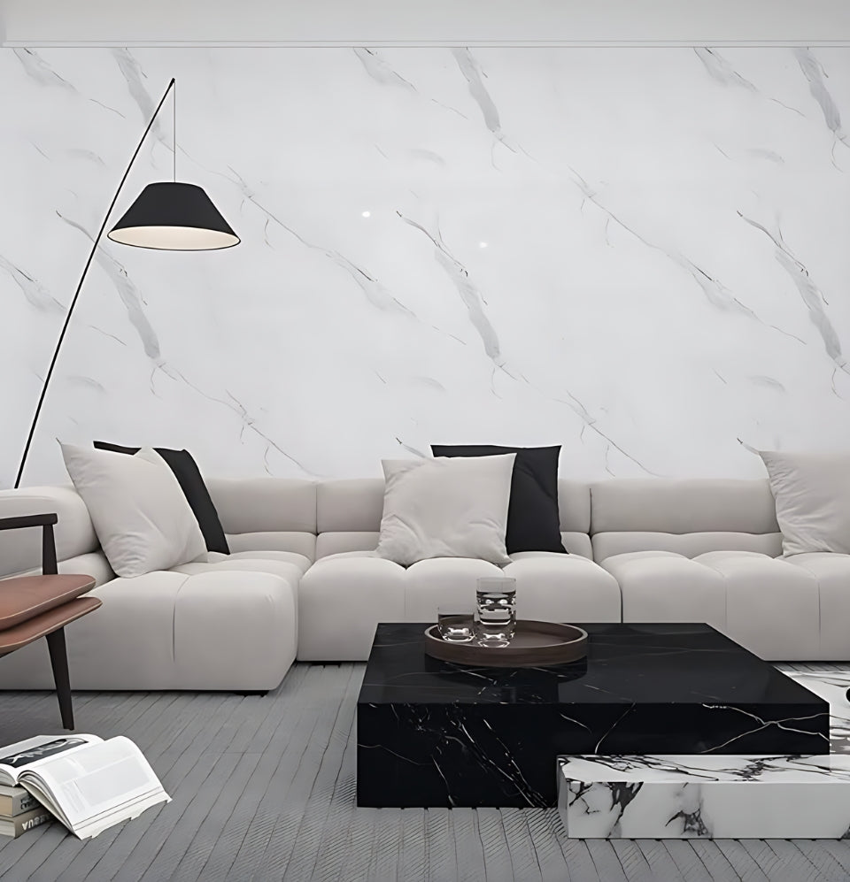 PVC Wall Panel | Marbella White