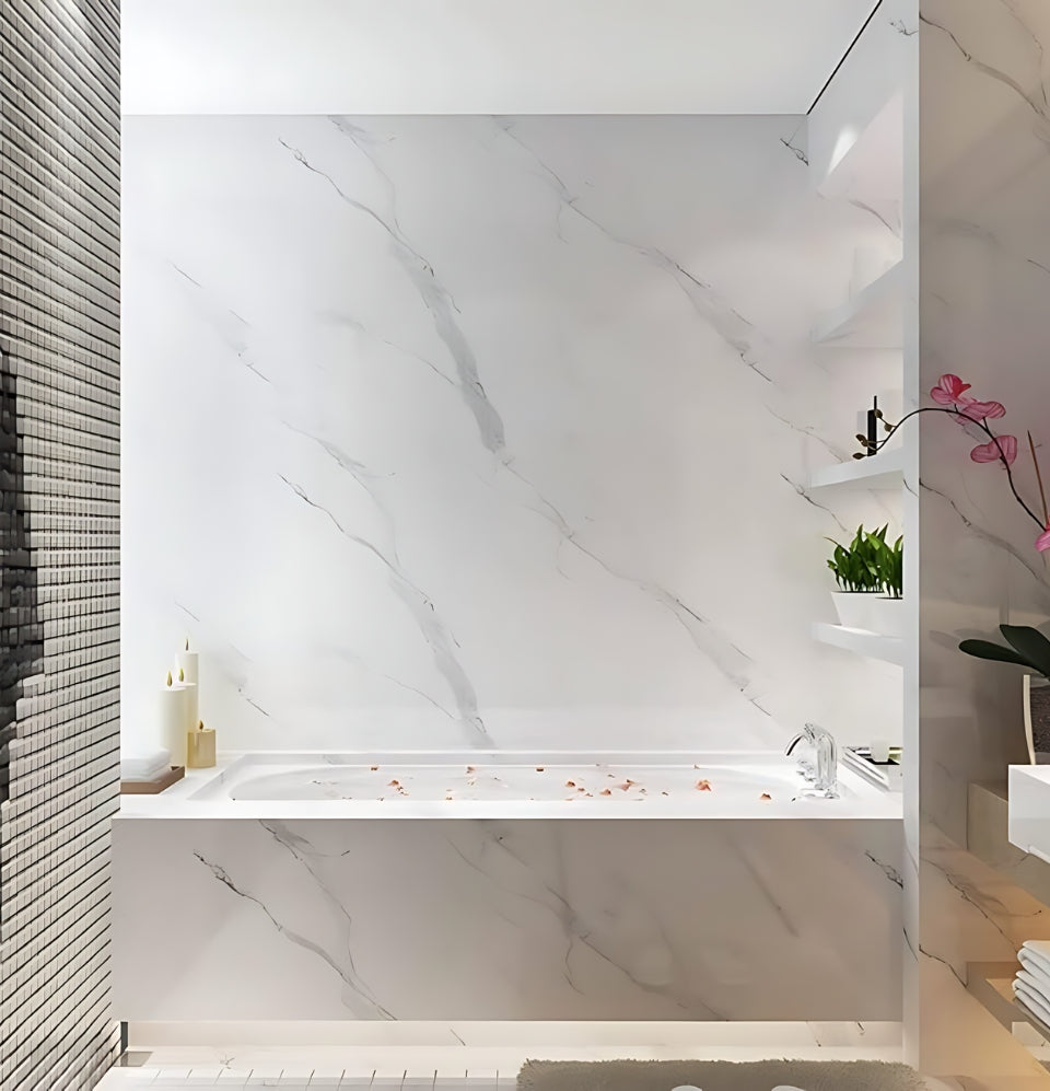 PVC Wall Panel | Marbella White