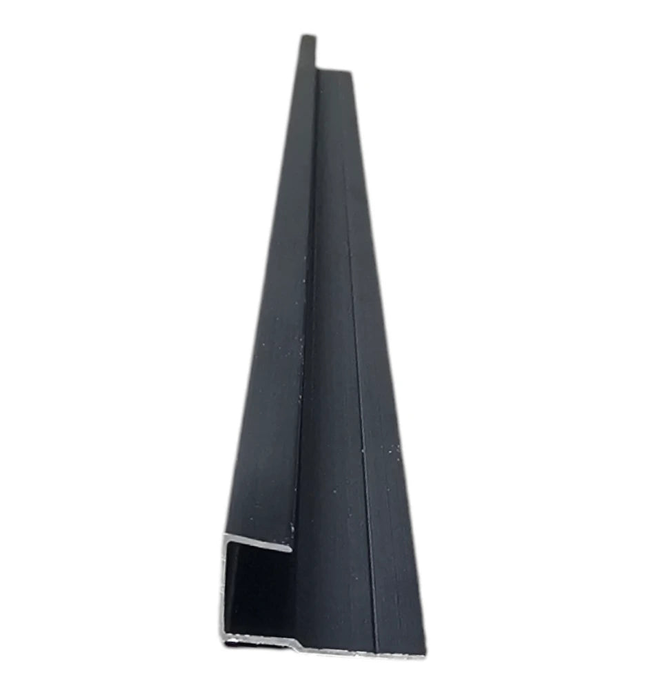 End J Black Wall Panel Trim