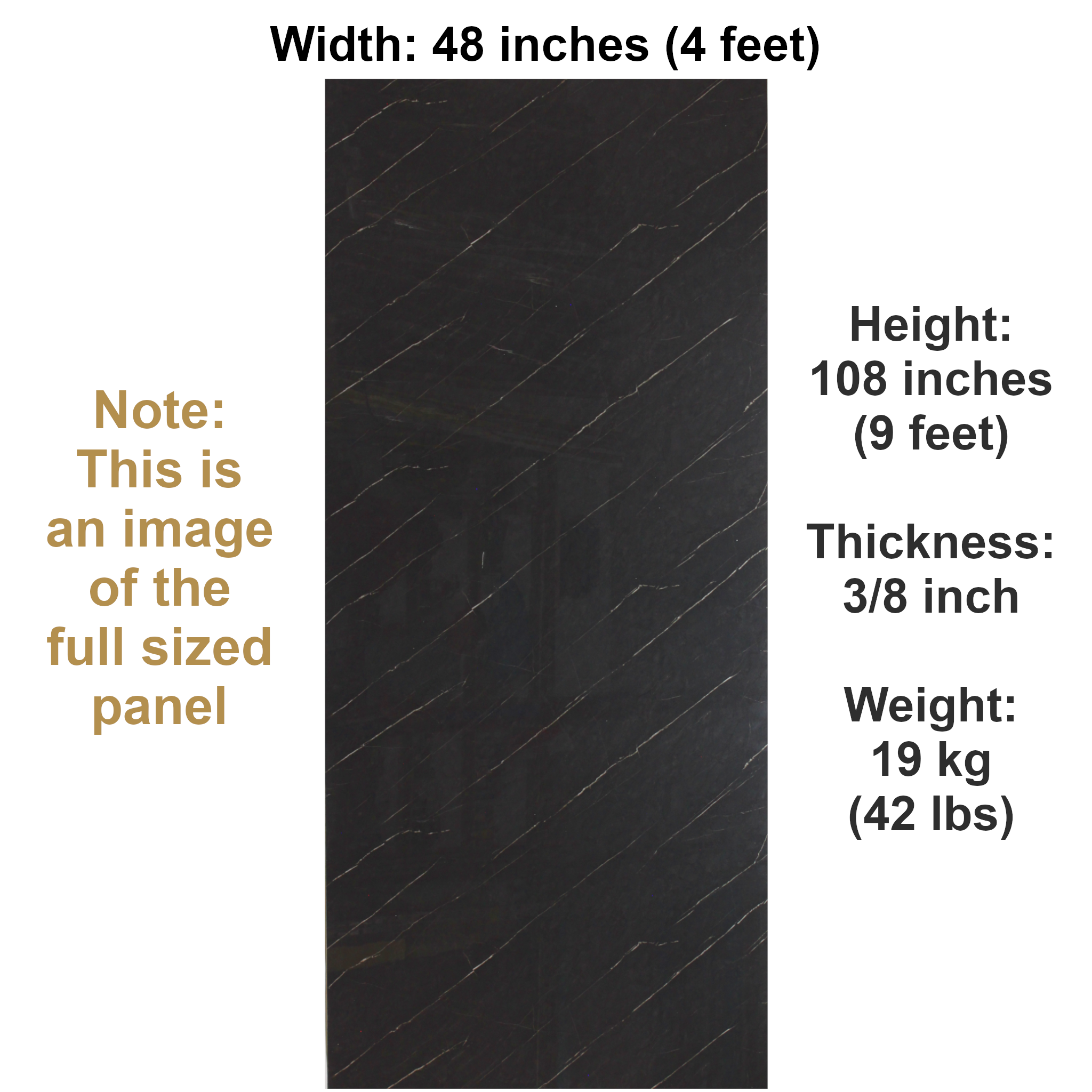 PVC Wall Panel | Dark Roast