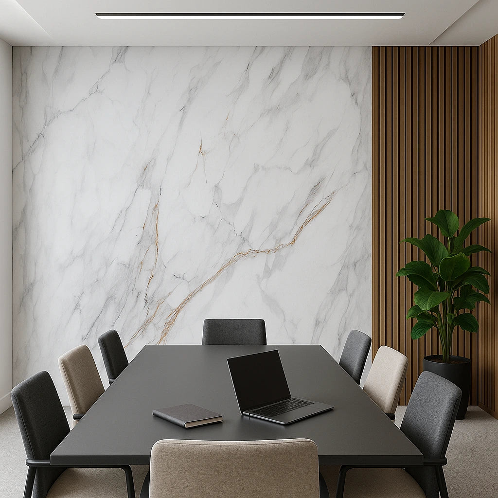 PVC Marble UV Panel - Volterra Noir