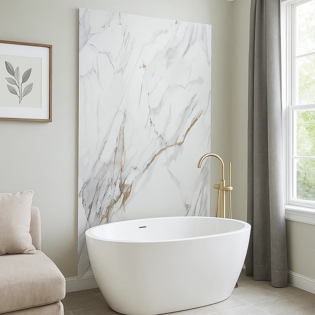 PVC Marble UV Panel - Volterra Noir