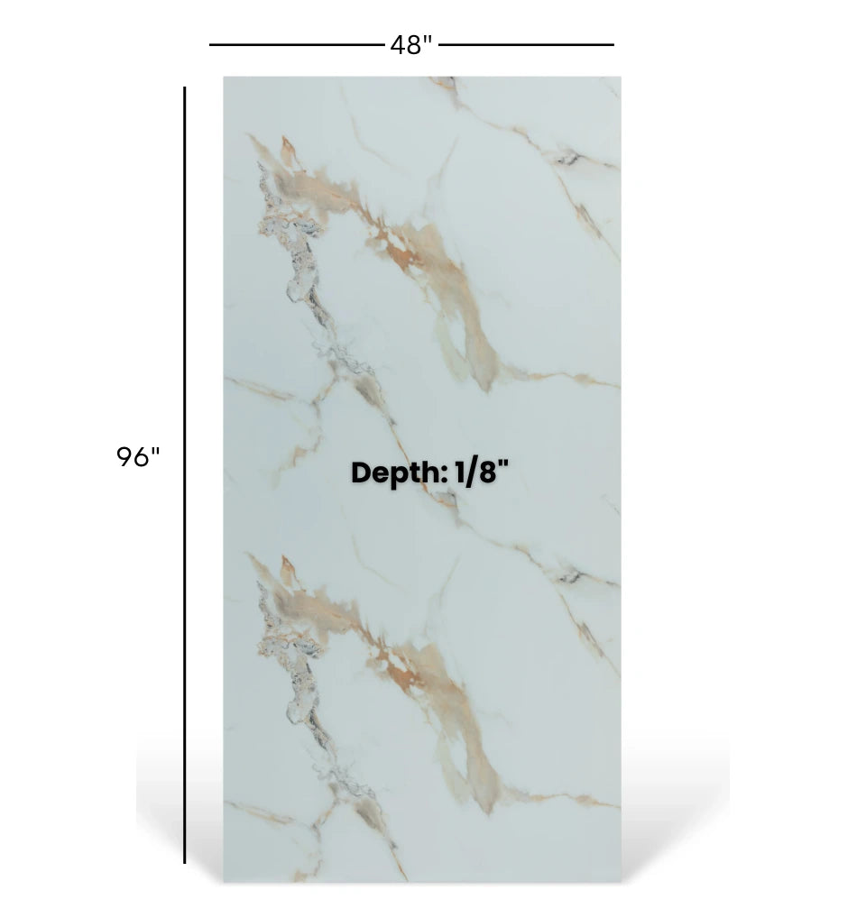 PVC Marble UV Panel Board | White