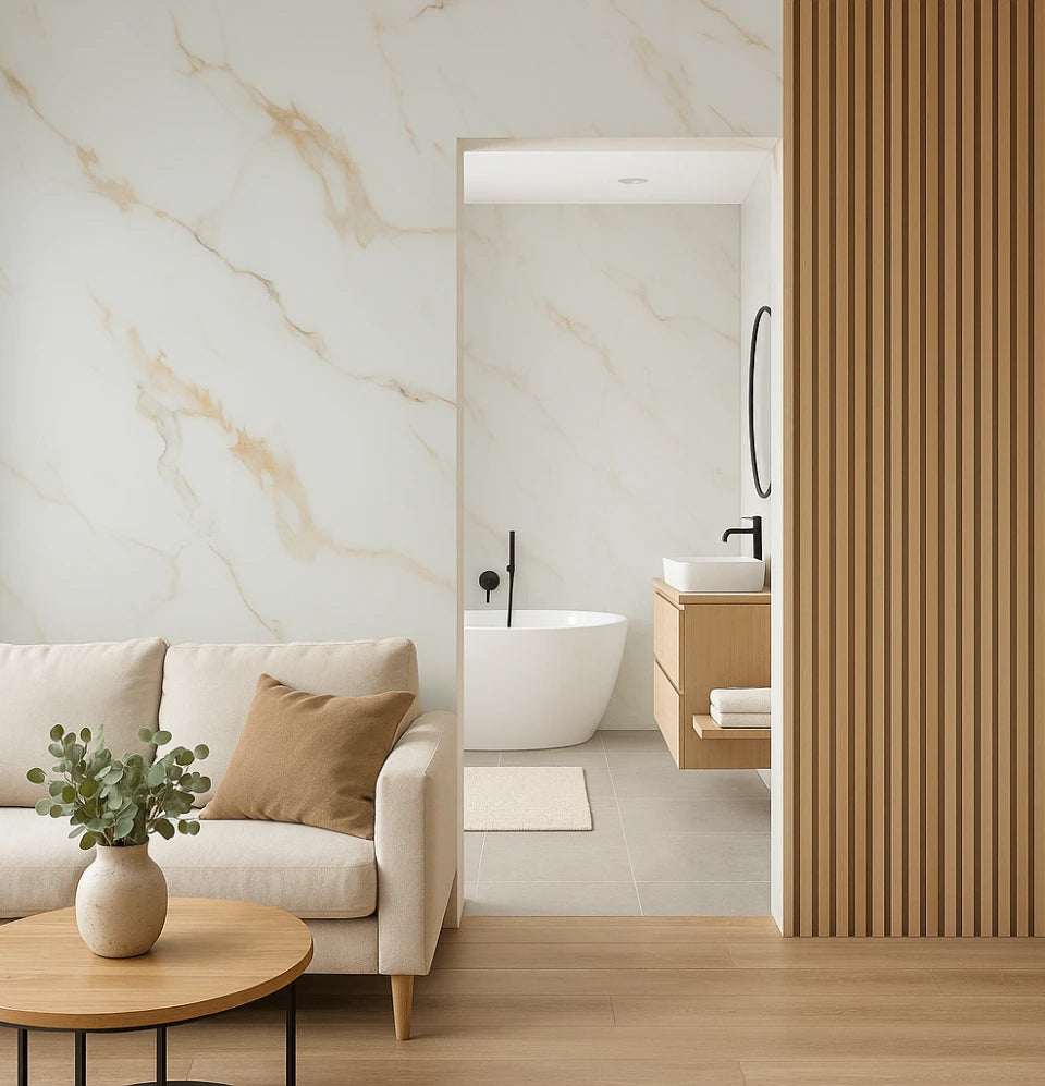 PVC Marble UV Panel Board | White