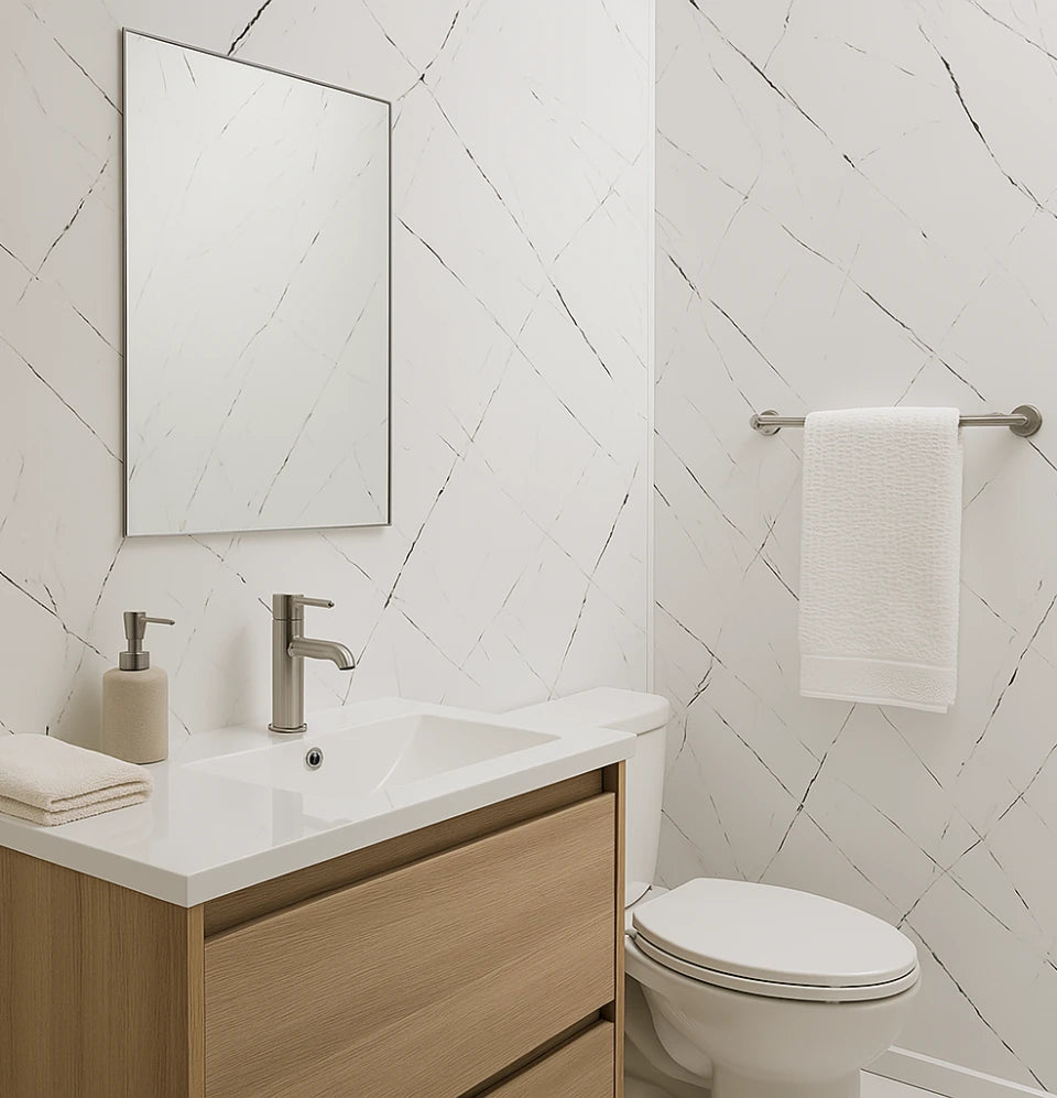 PVC Wall Panel | Modern White