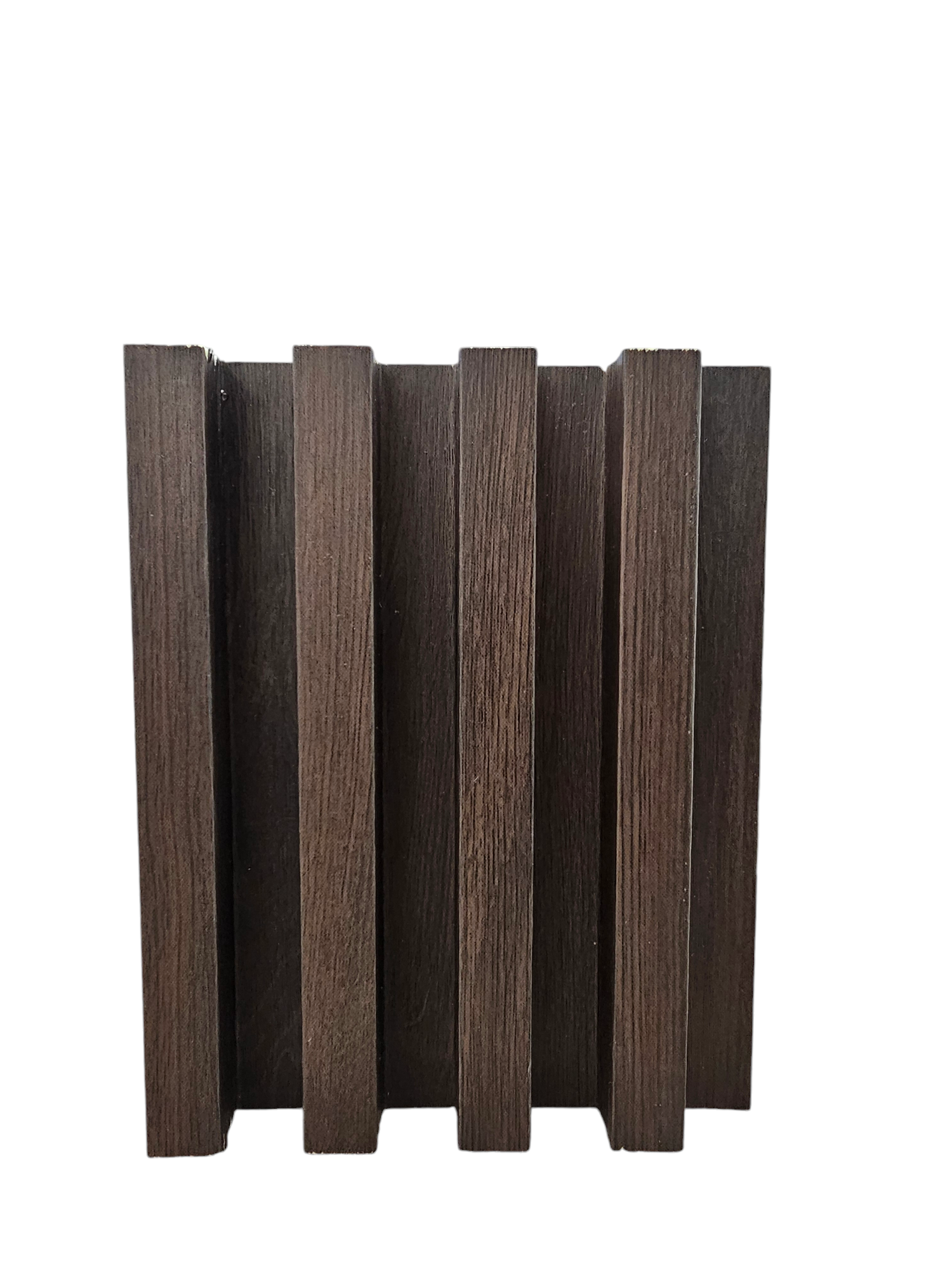 WPC Fluted Panels - Dark Walnut Color