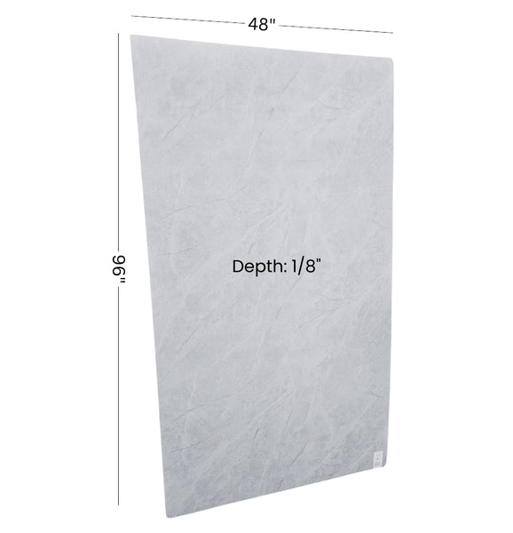 PVC Waterproof Bathroom Wall Panel | Grey Marble – Flexstone Inc.