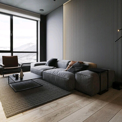WPC Fluted Panels - Light Grey