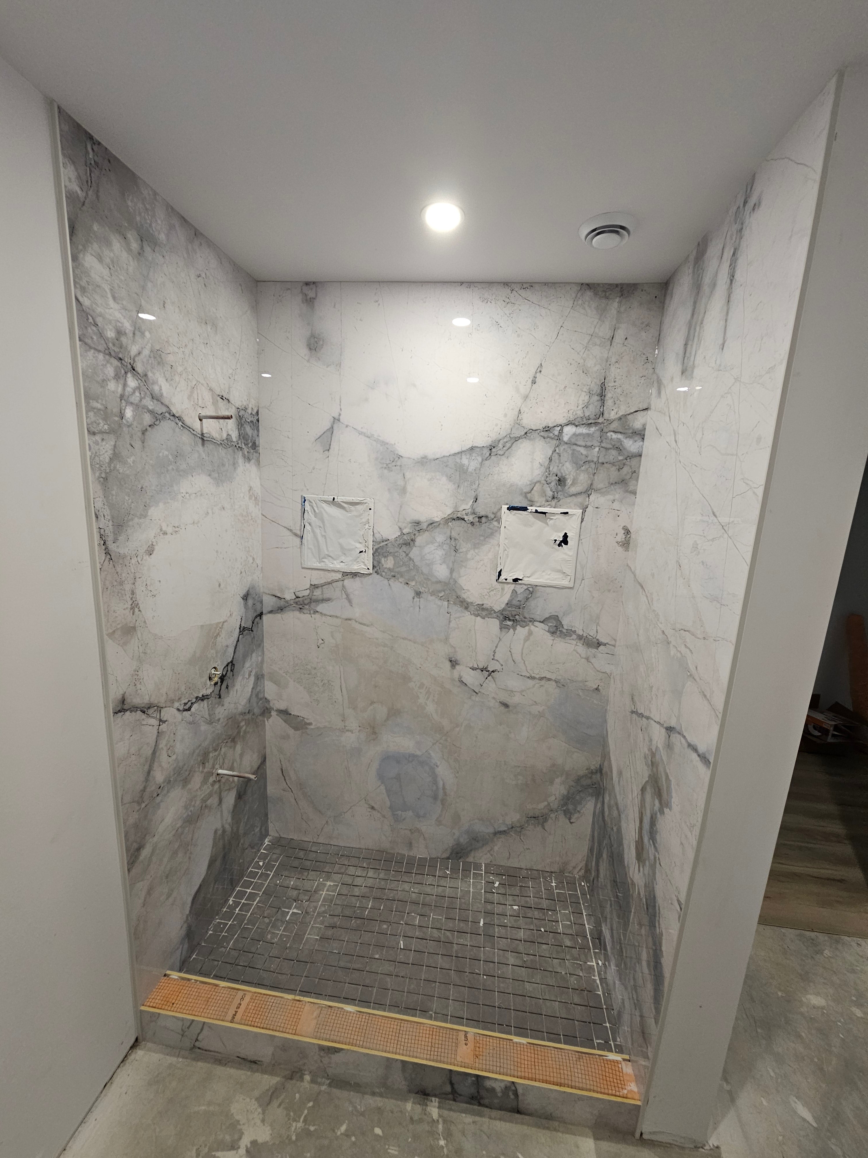 Oyster White Marble Look Wall Panels