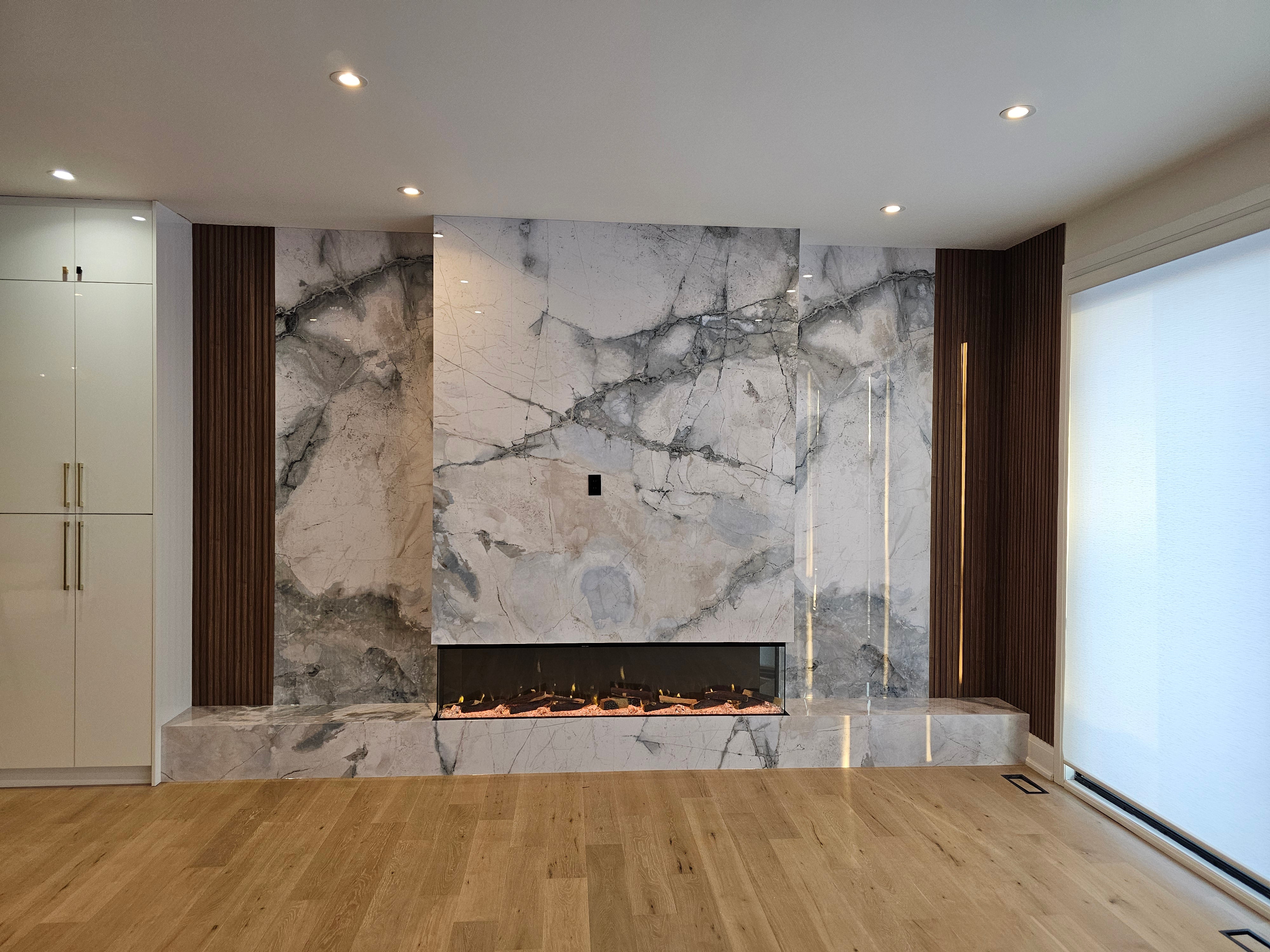 Oyster White Marble Look Wall Panels