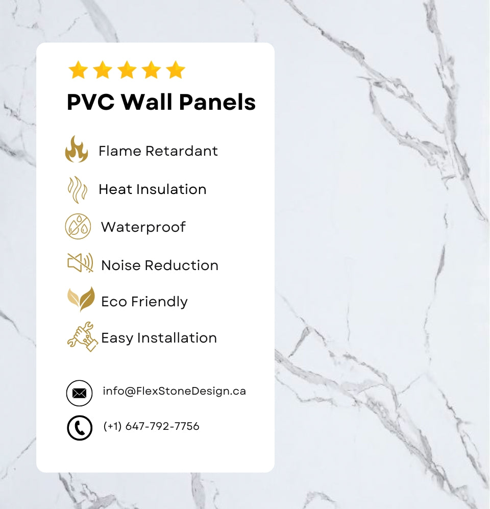PVC Wall Panel | White Calacatta Trento