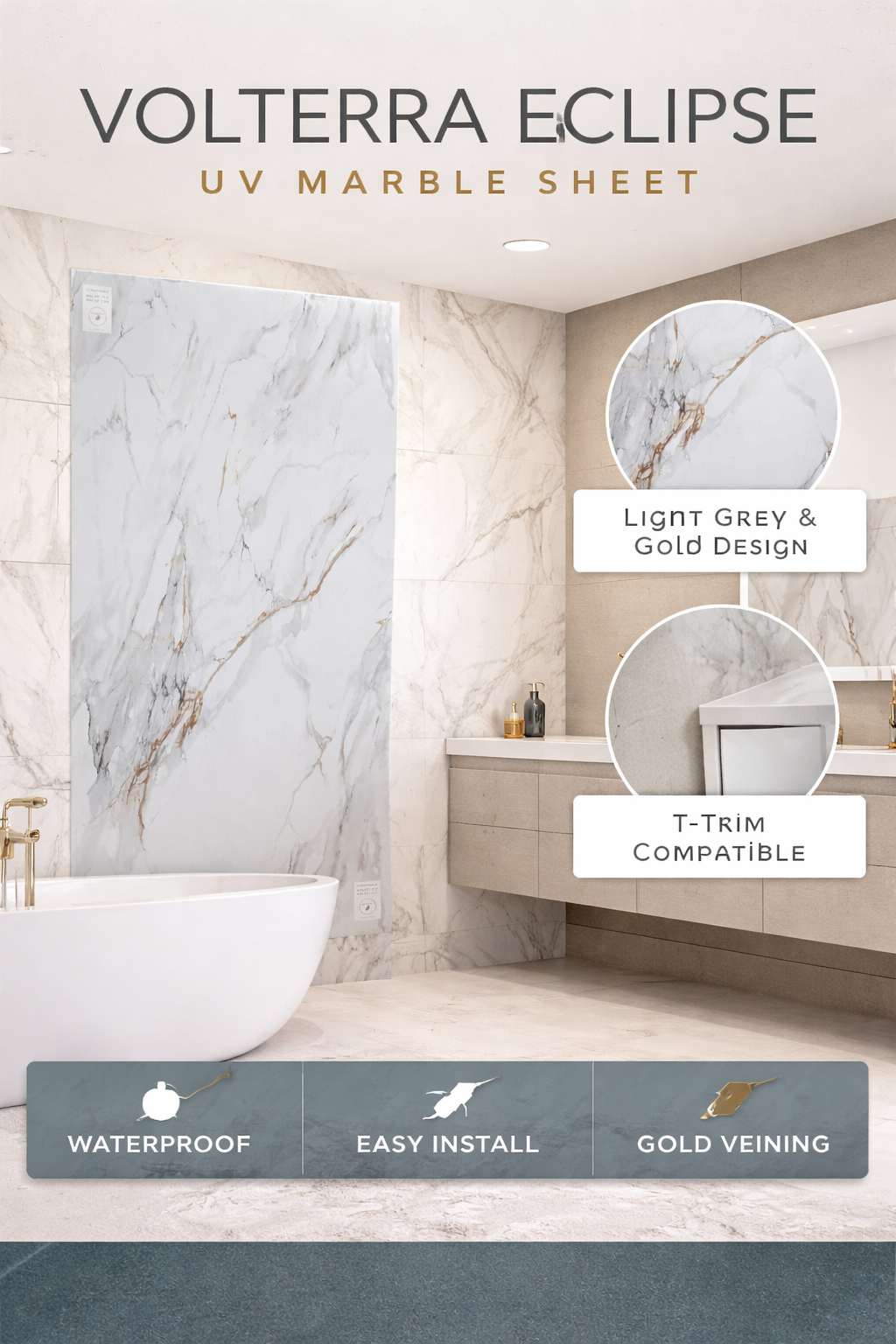 Volterra Eclipse UV Marble Sheet