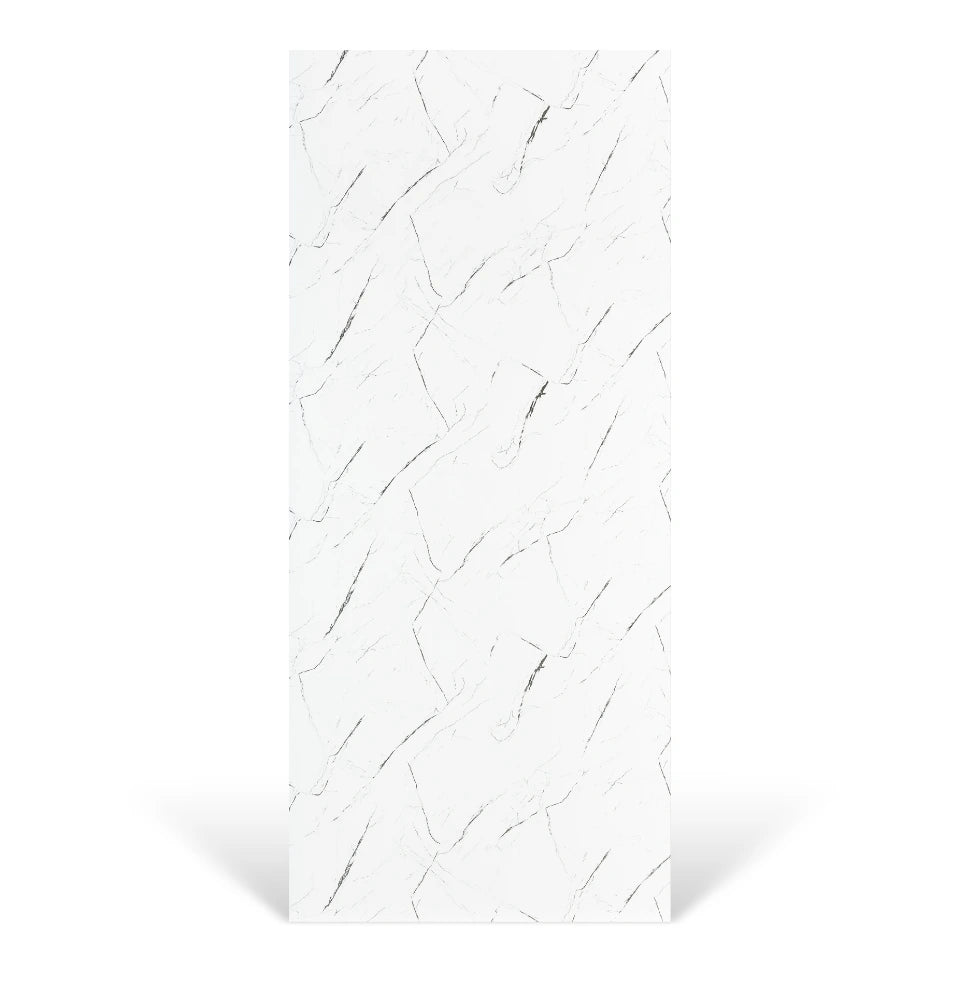 Modern White PVC wall panel 48x108 clean white finish

Flexstone Modern White seamless T-connection wall panel

Modern White wall panel bathroom minimalist design

White PVC wall panel direct to stud installation

Modern White commercial wall panel interior

Modern White waterproof PVC wall panel shower wall