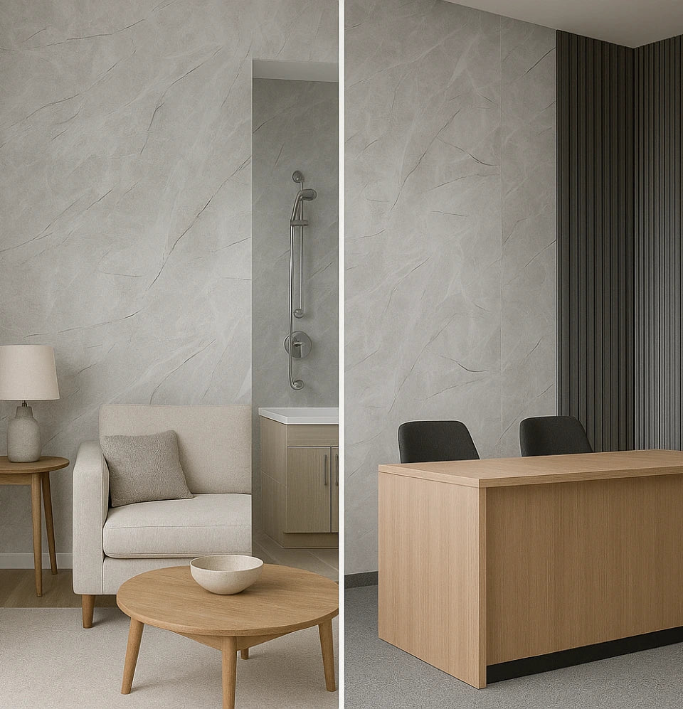 PVC Wall Panel | Grey Marble