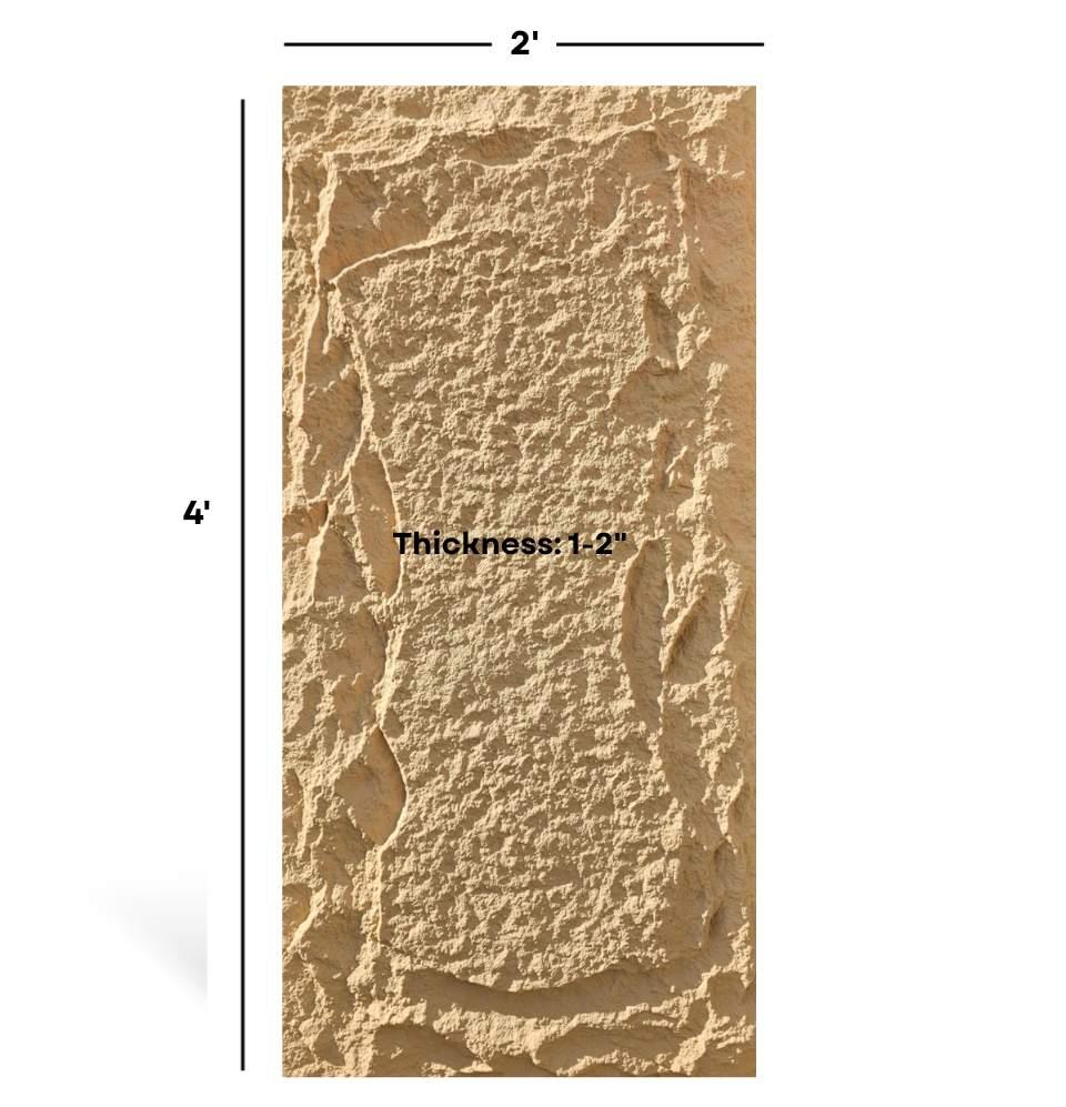 Flexstone PU Stone Panel – Sahara Dune (Box of 10)